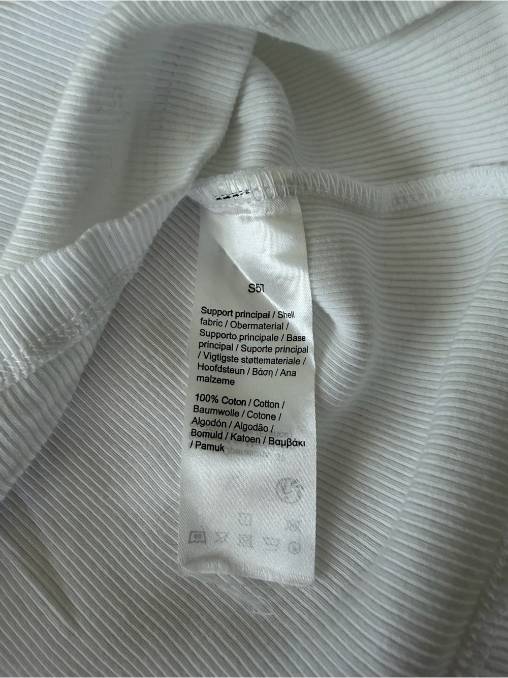 Lacoste White Ribbed Tank - Picture 5 of 5